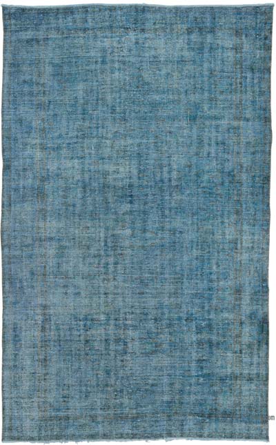 Over-dyed Vintage Hand-Knotted Turkish Rug - 4' 11" x 8'  (59" x 96")