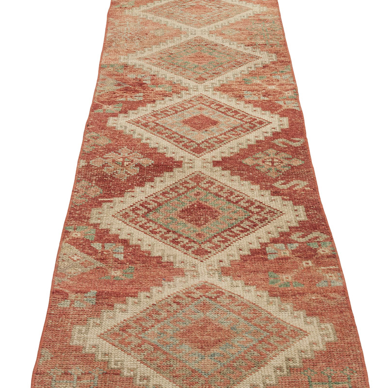 Vintage Turkish Hand-Knotted Runner - 1' 10" x 8' 10" (22" x 106") - K0086791