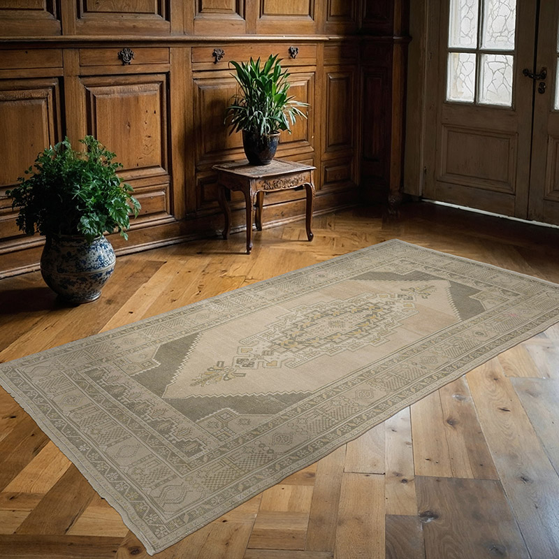El Dokuma Vintage Hali - 141 cm x 261 cm - K0086794
