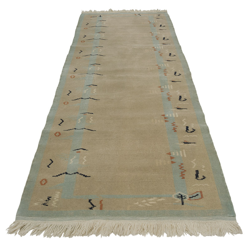 Vintage Turkish Hand-Knotted Runner - 2' 9" x 9' 1" (33" x 109") - K0086795