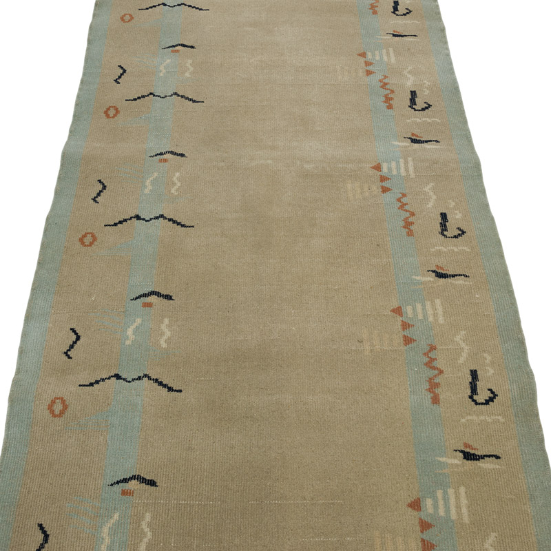 Vintage Turkish Hand-Knotted Runner - 2' 9" x 9' 1" (33" x 109") - K0086795