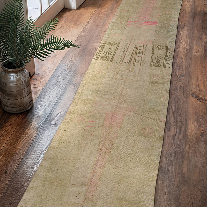Vintage Turkish Hand-Knotted Runner - 2' 4" x 12' 6" (28" x 150") - K0086797