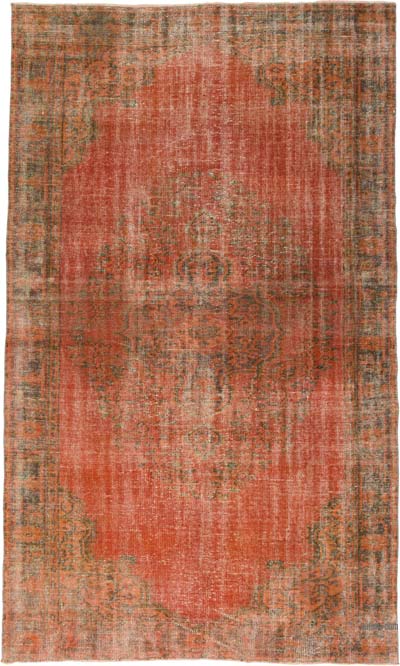 Vintage Turkish Hand-Knotted Rug - 5' 11" x 9' 6" (71" x 114")