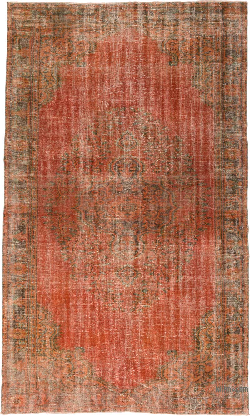 Alfombra Vintage Turca Anudada a Mano - 180 cm x 290 cm - K0086798