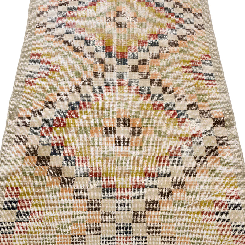 Alfombra Vintage Turca Anudada a Mano - 86 cm x 177 cm - K0086799