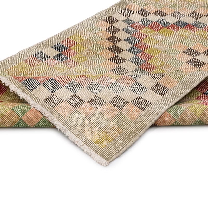 Alfombra Vintage Turca Anudada a Mano - 86 cm x 177 cm - K0086799