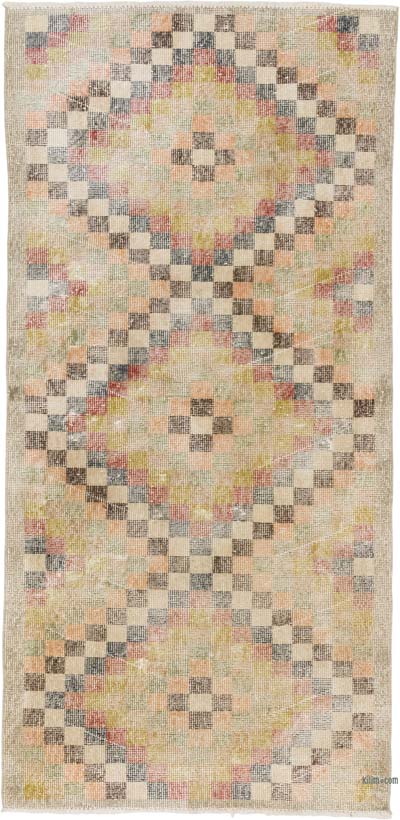 Alfombra Vintage Turca Anudada a Mano - 86 cm x 177 cm