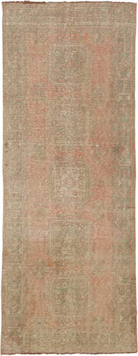 Vintage Turkish Hand-Knotted Rug - 4' 3" x 10' 9" (51" x 129")