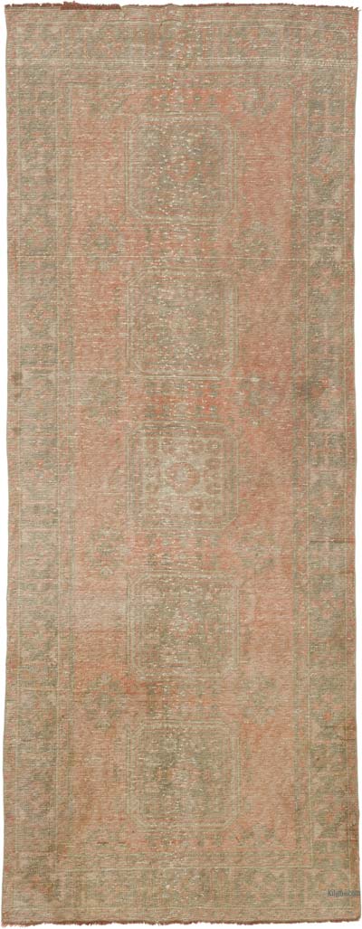 Alfombra Vintage Turca Anudada a Mano - 129 cm x 327 cm