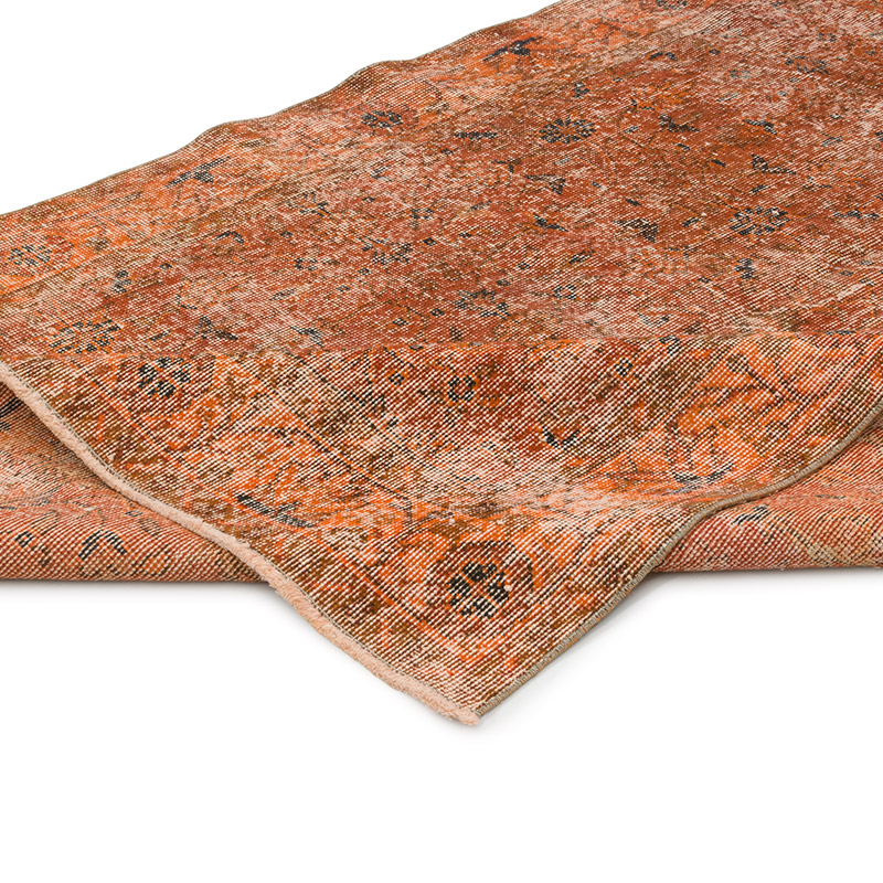 Alfombra Turca Vintage Sobre-teñida - 140 cm x 252 cm - K0086809