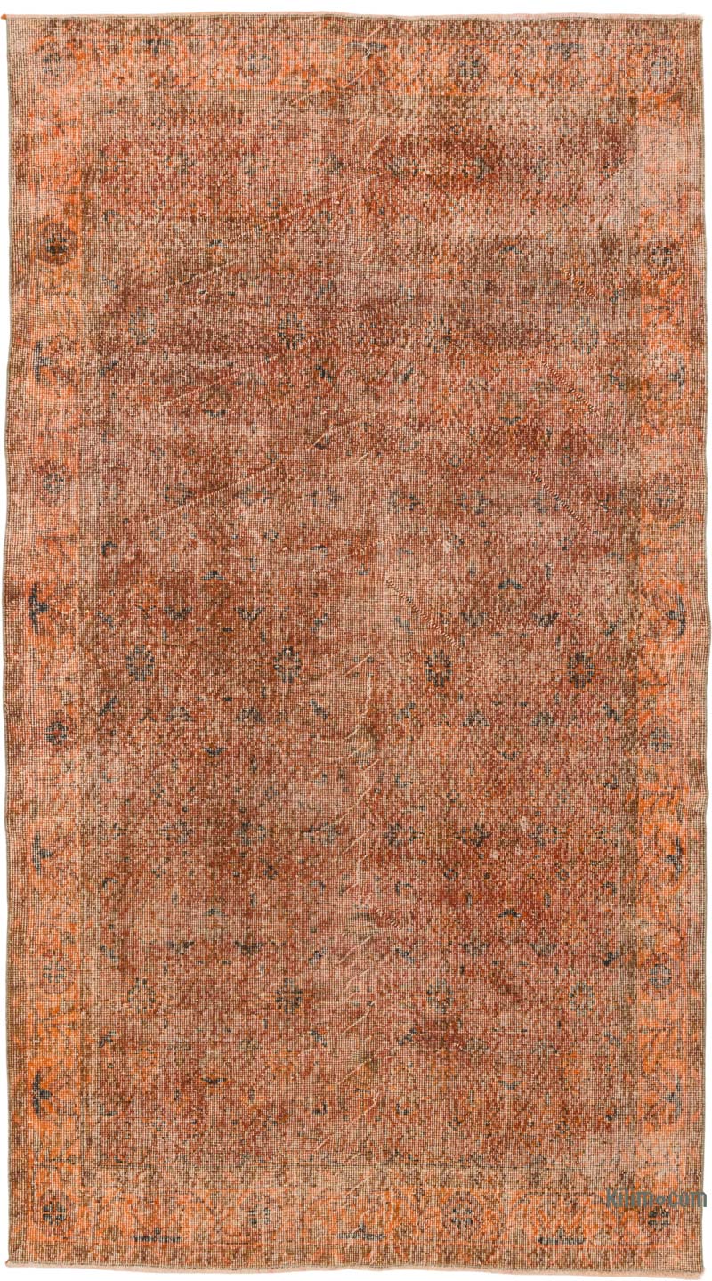 Alfombra Turca Vintage Sobre-teñida - 140 cm x 252 cm - K0086809