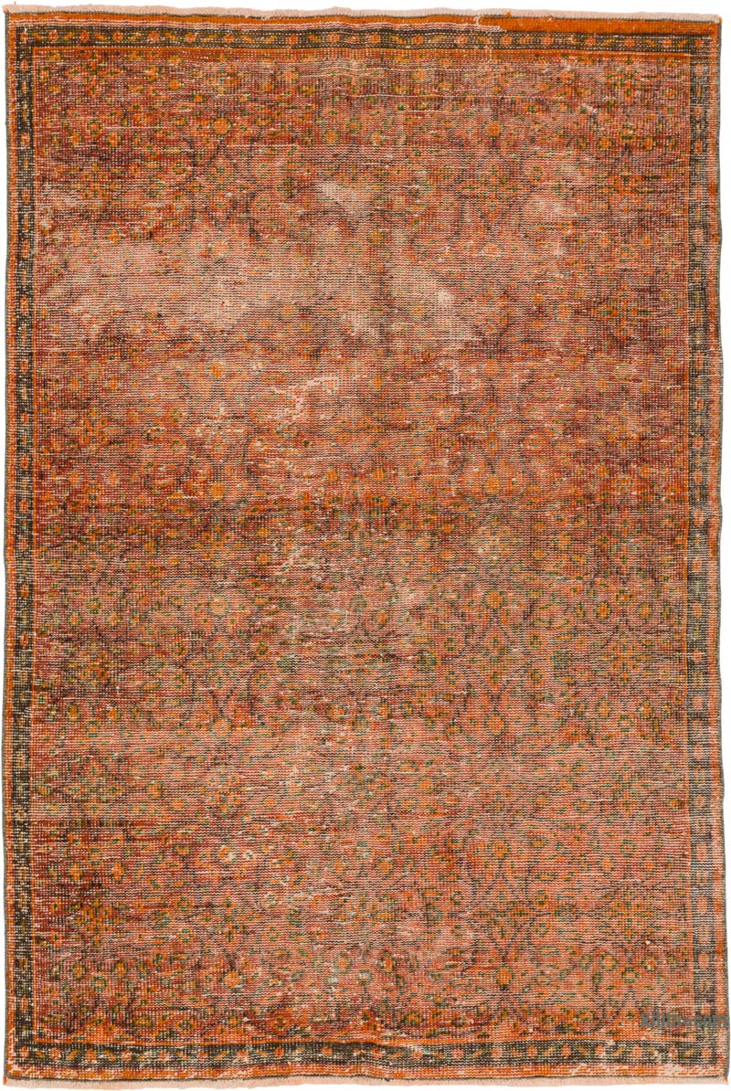 Boyali El Dokuma Vintage Hali - 153 cm x 224 cm - K0086810