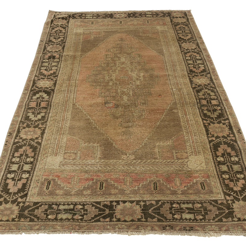 Vintage Turkish Hand-Knotted Rug - 3' 3" x 6' 7" (39" x 79") - K0086812