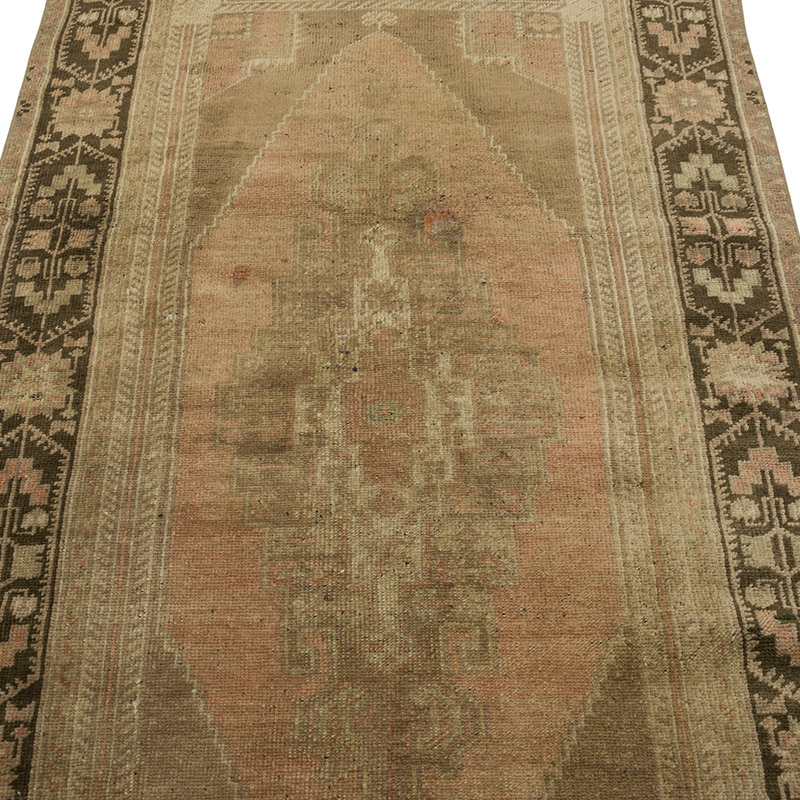 Vintage Turkish Hand-Knotted Rug - 3' 3" x 6' 7" (39" x 79") - K0086812