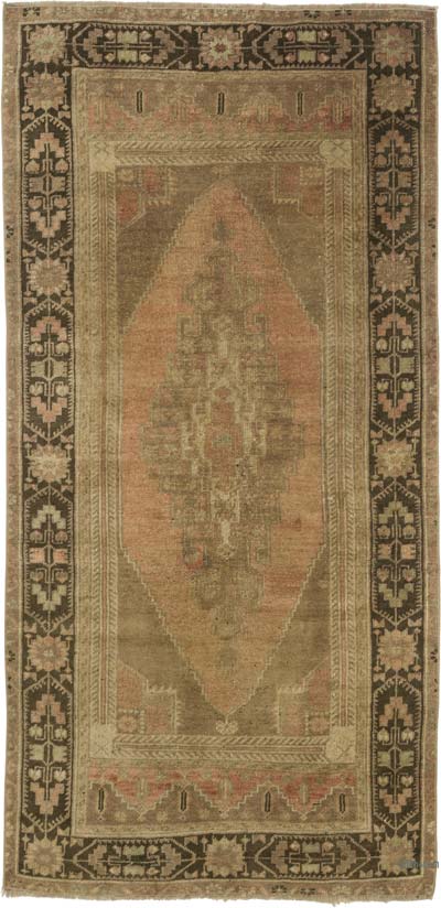 Alfombra Vintage Turca Anudada a Mano - 98 cm x 201 cm