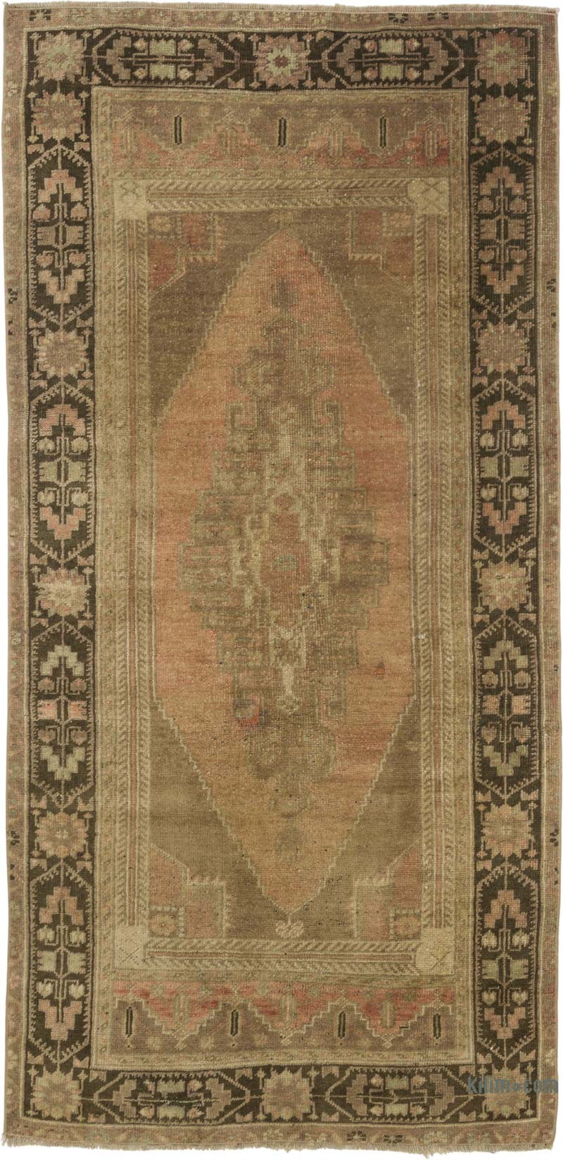 Vintage Turkish Hand-Knotted Rug - 3' 3" x 6' 7" (39" x 79") - K0086812