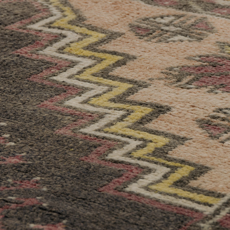 Alfombra Vintage Turca Anudada a Mano - 122 cm x 203 cm - K0086813