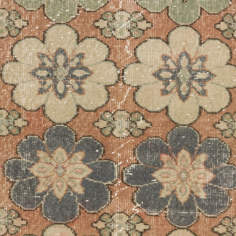 Alfombra Vintage Turca Anudada a Mano - 82 cm x 227 cm - K0086815