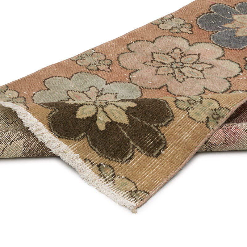 Alfombra Vintage Turca Anudada a Mano - 82 cm x 227 cm - K0086815