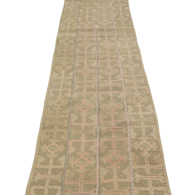 Pasillo Vintage Turco Anudado a Mano - 54 cm x 316 cm - K0086816