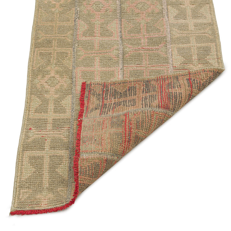 Pasillo Vintage Turco Anudado a Mano - 54 cm x 316 cm - K0086816