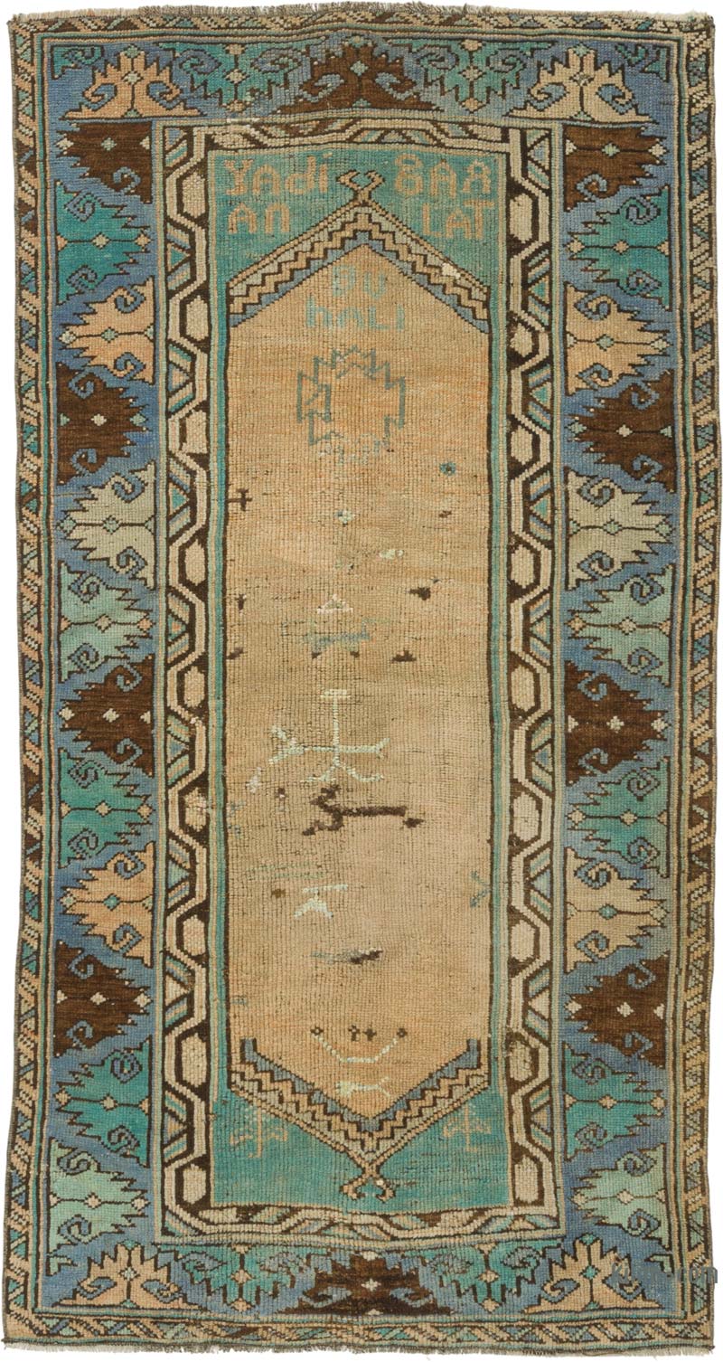 Vintage Turkish Hand-Knotted Rug - 3' 2" x 5' 11" (38" x 71") - K0086819