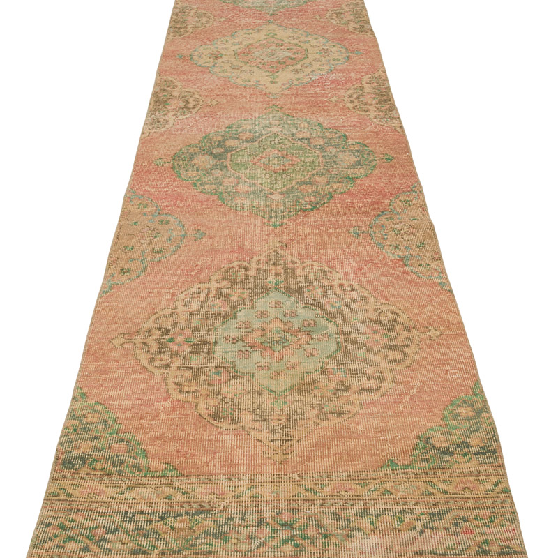 Pasillo Vintage Turco Anudado a Mano - 70 cm x 287 cm - K0086820