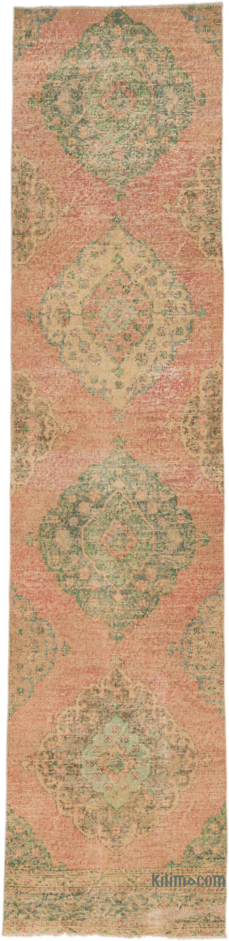 Pasillo Vintage Turco Anudado a Mano - 70 cm x 287 cm - K0086820