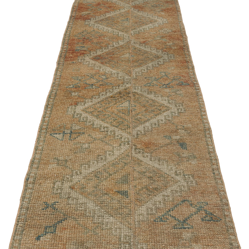 Pasillo Vintage Turco Anudado a Mano - 64 cm x 241 cm - K0086822