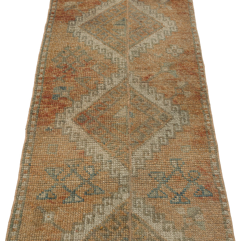 Pasillo Vintage Turco Anudado a Mano - 64 cm x 241 cm - K0086822