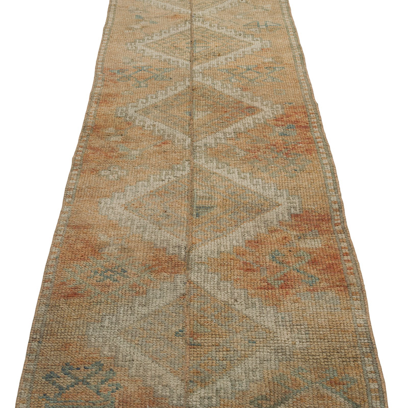 Pasillo Vintage Turco Anudado a Mano - 64 cm x 241 cm - K0086822