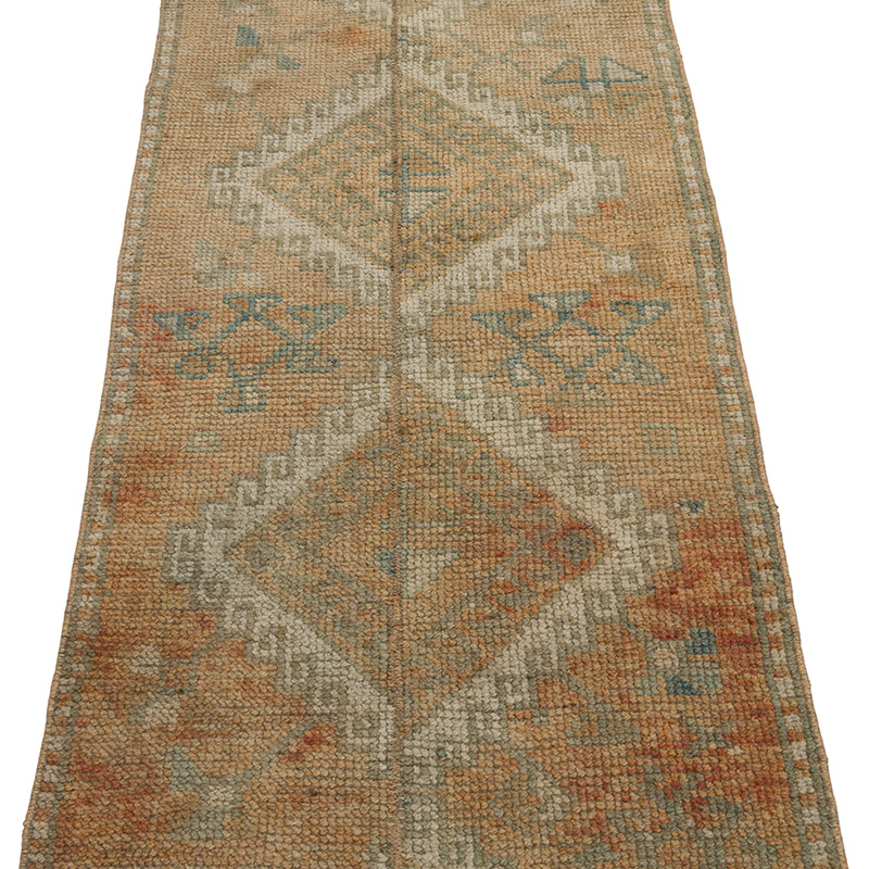Pasillo Vintage Turco Anudado a Mano - 64 cm x 241 cm - K0086822