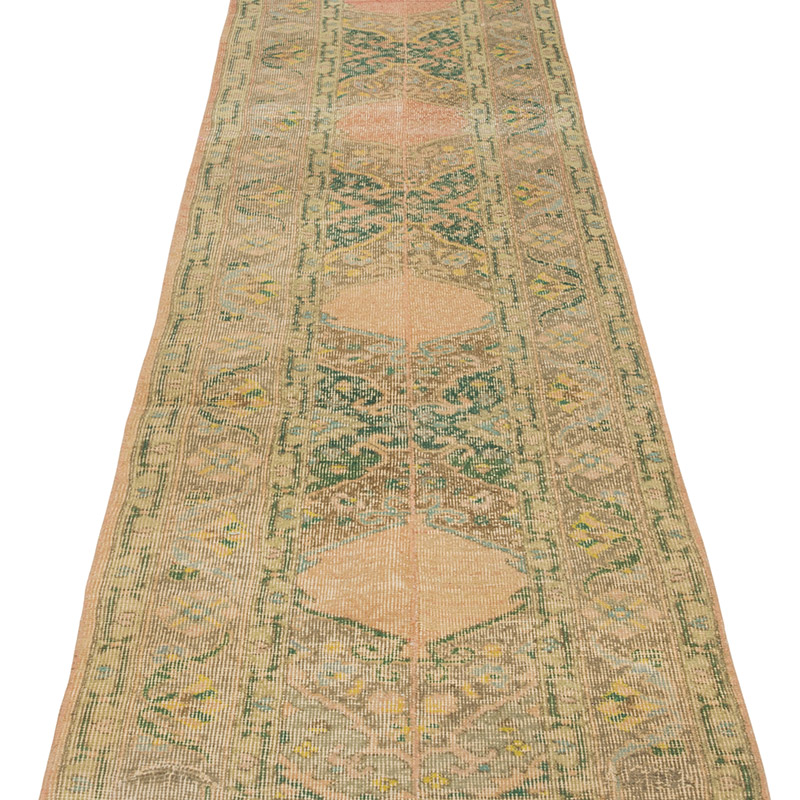 Vintage Turkish Hand-Knotted Runner - 2' 2" x 8'  (26" x 96") - K0086823