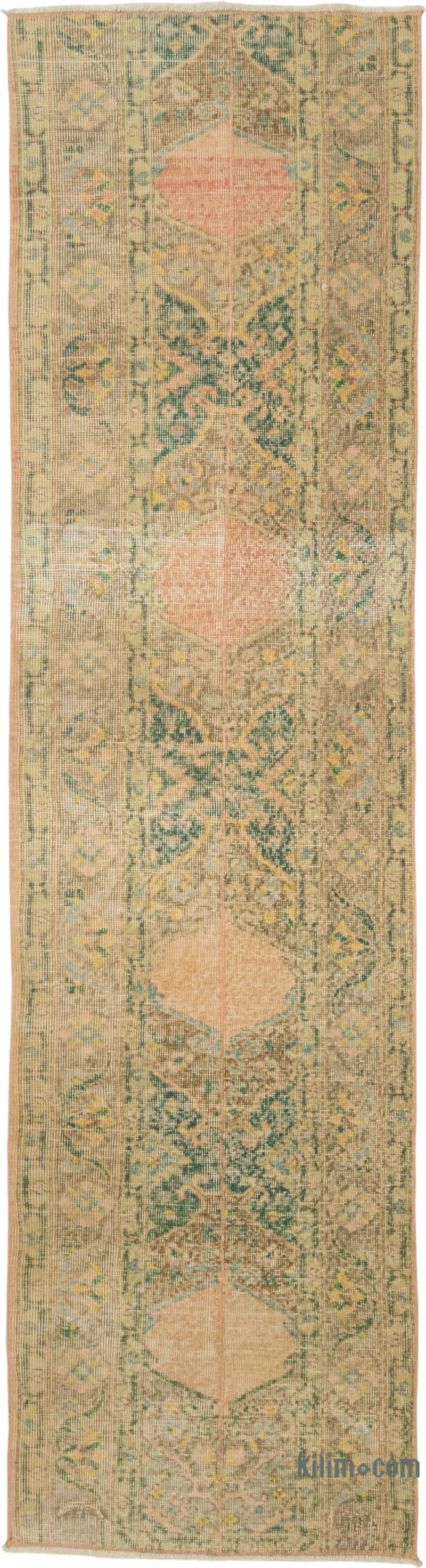 Vintage Turkish Hand-Knotted Runner - 2' 2" x 8'  (26" x 96") - K0086823