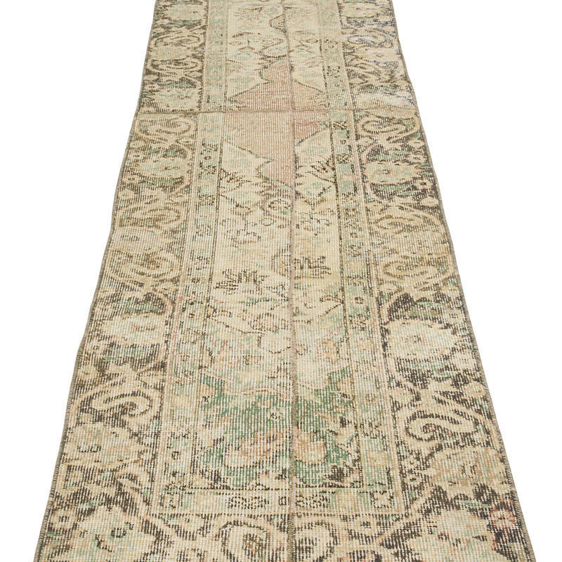 Vintage Turkish Hand-Knotted Runner - 2' 1" x 8' 8" (25" x 104") - K0086824