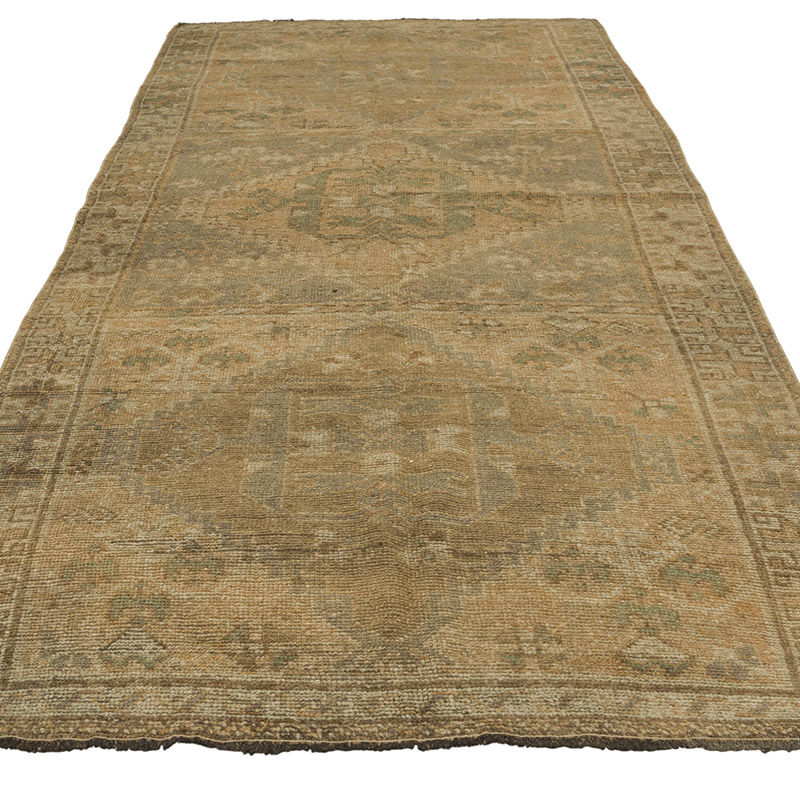 Vintage Turkish Hand-Knotted Runner - 4' 6" x 10' 3" (54" x 123") - K0086827