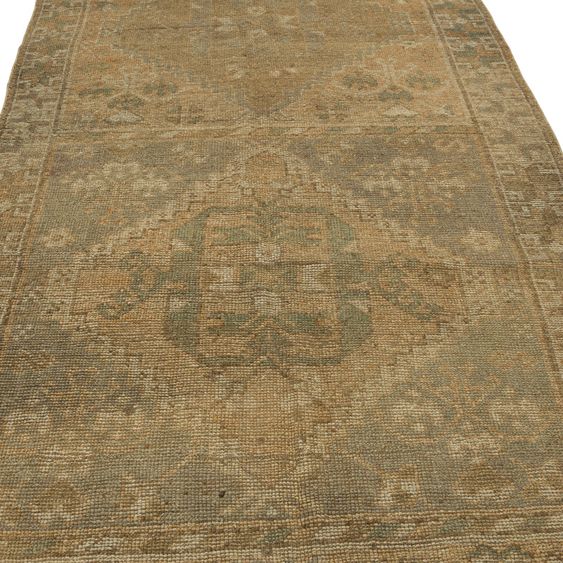Vintage Turkish Hand-Knotted Runner - 4' 6" x 10' 3" (54" x 123") - K0086827