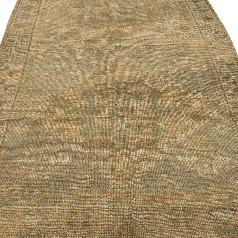 Vintage Turkish Hand-Knotted Runner - 4' 6" x 10' 3" (54" x 123") - K0086827