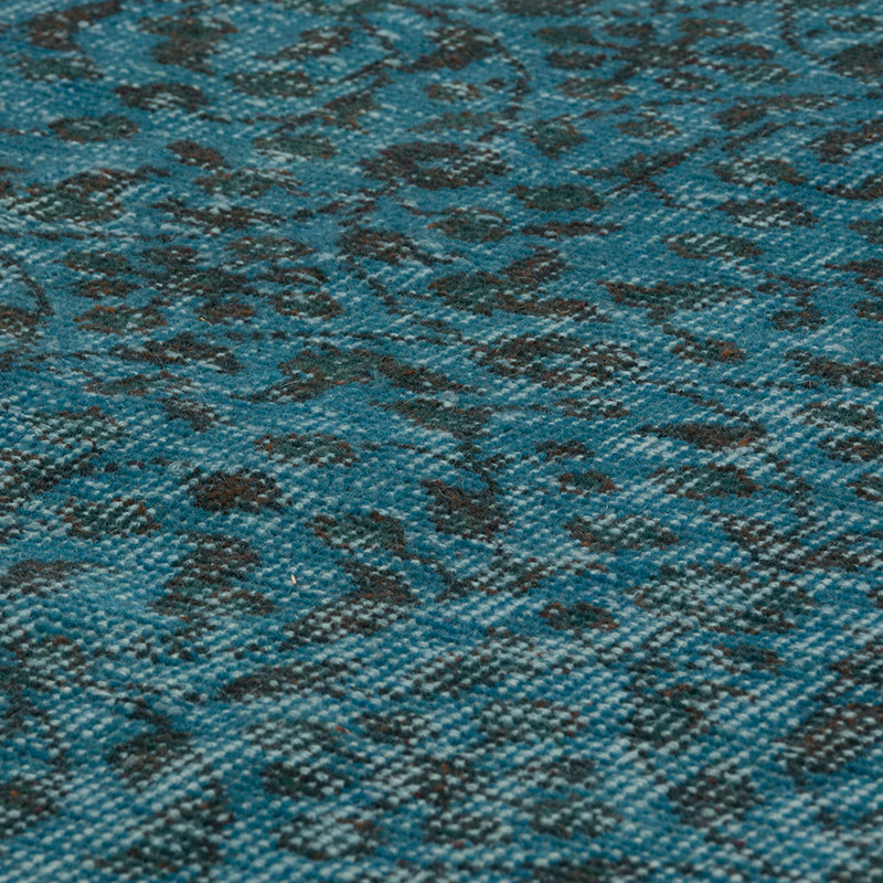 Over-dyed Vintage Hand-Knotted Turkish Rug - 5' 5" x 9' 1" (65" x 109") - K0086830