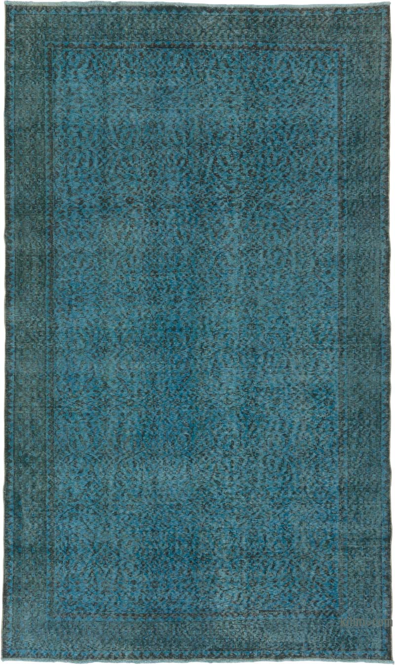 Over-dyed Vintage Hand-Knotted Turkish Rug - 5' 5" x 9' 1" (65" x 109") - K0086830