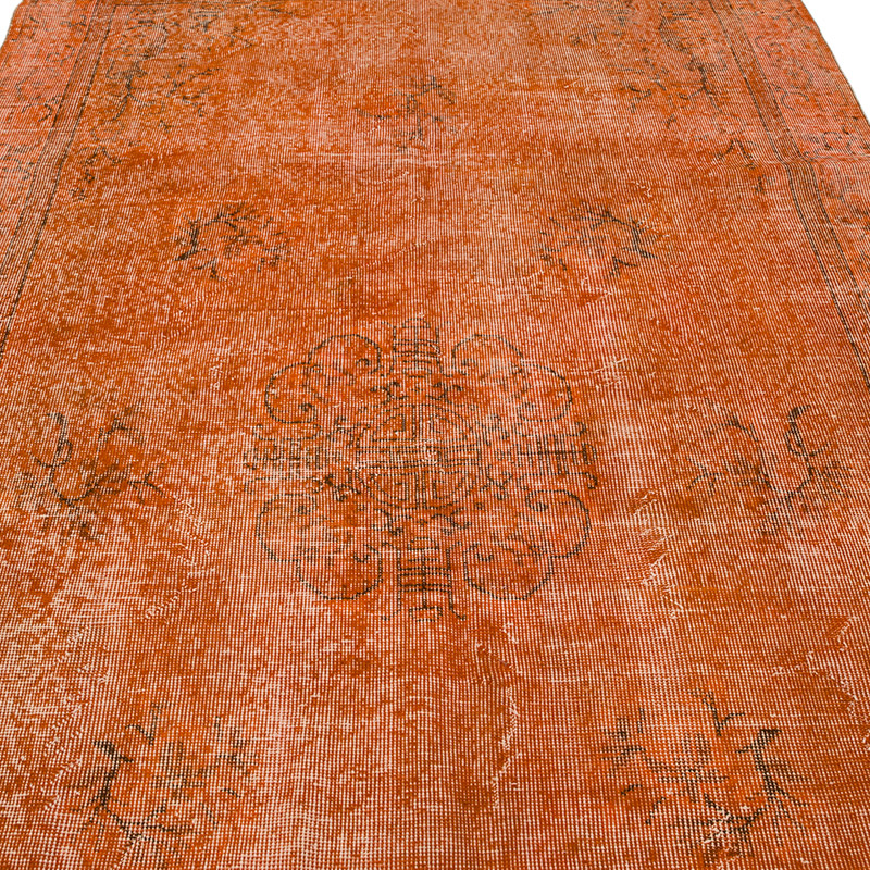Alfombra Turca Vintage Sobre-teñida - 160 cm x 262 cm - K0086833