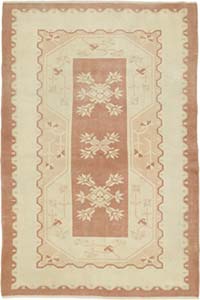 Vintage Turkish Hand-Knotted Rug - 4' 1" x 6' 1" (49" x 73")