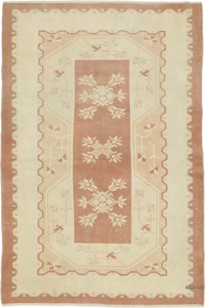 Alfombra Vintage Turca Anudada a Mano - 125 cm x 185 cm