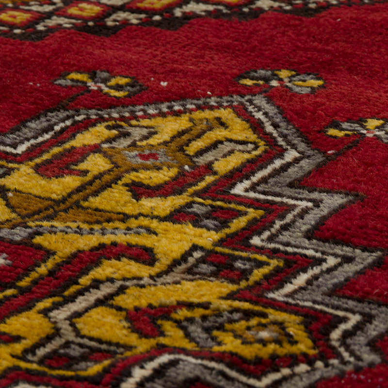 Alfombra Vintage Turca Anudada a Mano - 114 cm x 196 cm - K0086835