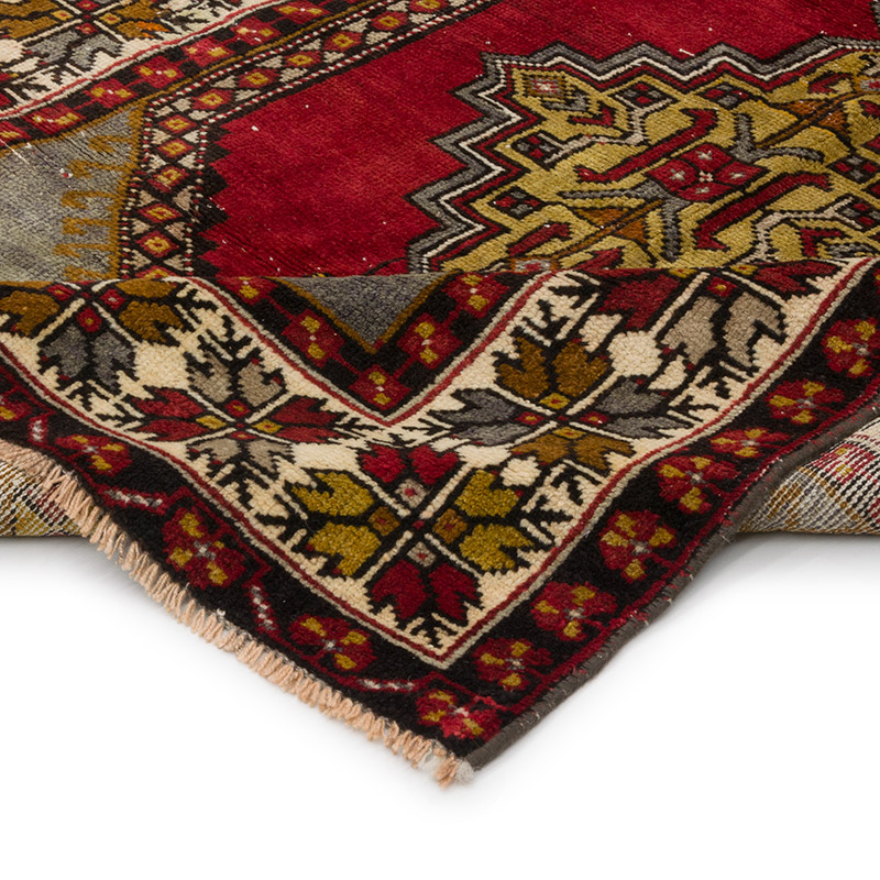 Alfombra Vintage Turca Anudada a Mano - 114 cm x 196 cm - K0086835