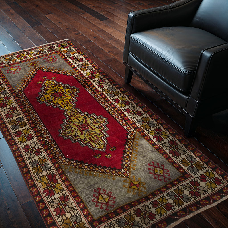 El Dokuma Vintage Hali - 114 cm x 196 cm - K0086835