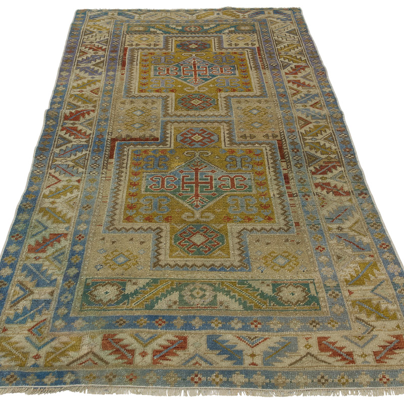El Dokuma Vintage Halı - 97 cm x 187 cm - K0086836
