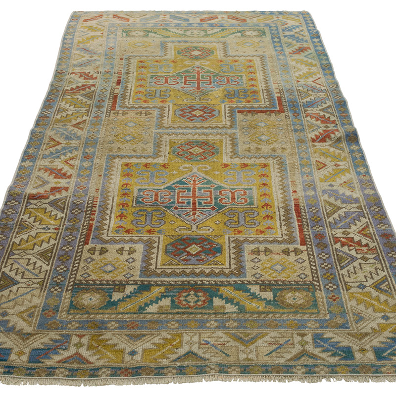 El Dokuma Vintage Halı - 97 cm x 187 cm - K0086836