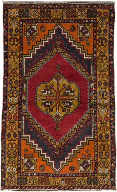 Vintage Turkish Hand-Knotted Rug - 3' 7" x 6'  (43" x 72")