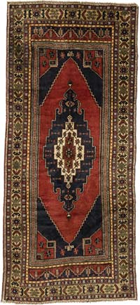 El Dokuma Vintage Hali - 154 cm x 336 cm